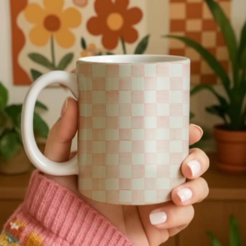 Mackenzie Childs Rosy Check 11oz, 15oz