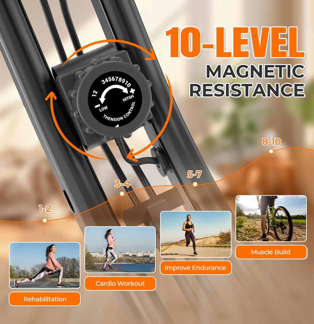 RELIFE REBUILD YOUR LIFE 3 in 1 Foldable Exercise Bike, Magnetic Resistance Stationary Bike for Home Fitness Cardio Workout cardio workout RELIFE REBUILD YOUR LIFE 3 in 1 Foldable Exercise Bike, Magnetic Resistance Stationary Bike for Home Fitness Cardio Workout cardio workout