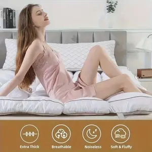 Mattress Topper, Extra Thick Mattress Pad Pillow Top Mattress Cover Quilted Fitted Mattress Protector Top Stretches Up 8-21" Deep Pocket Cooling