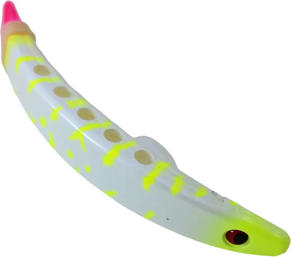 Brad's Original Superbait Un-Rigged Fishing Lure - 4.5 in Hard Plastic Open Body, Rotating Action, Tandem Hook Gear, 2-Pack for Moving Water Salmon Fishing