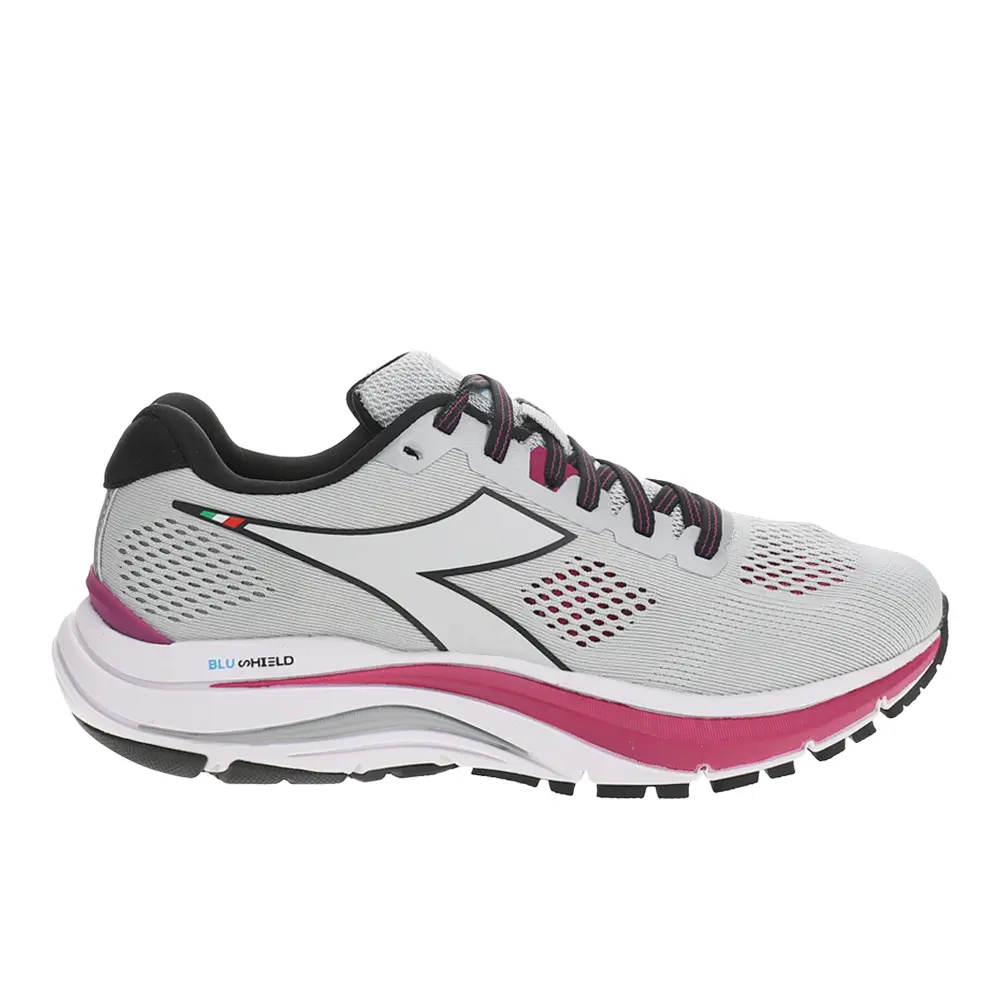 diadora Womens Mythos Blushield 7 Vortice Running Sneakers Shoes - Grey, Pink