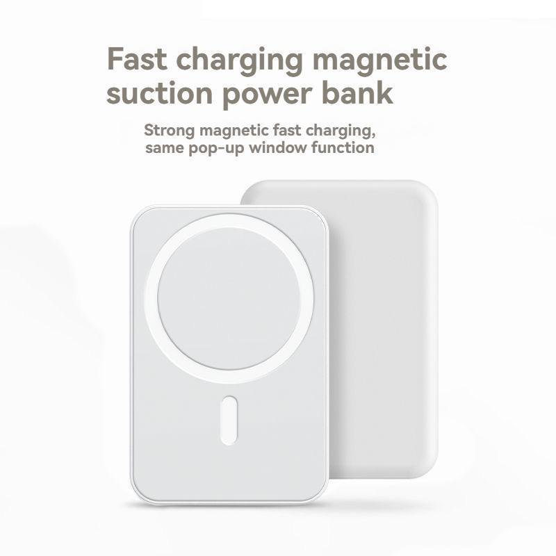 Magnetic Wireless Fast Charging Power Bank, 10000mAh Portable Charger, Magnetic Power Bank for iPhone 15/14/13/12/Pro/Mini/Pro Max, Power Bank with Phone Holder, Stocking Fillers Gift，Compatible with iPhones and Android phones, including Samsung models
