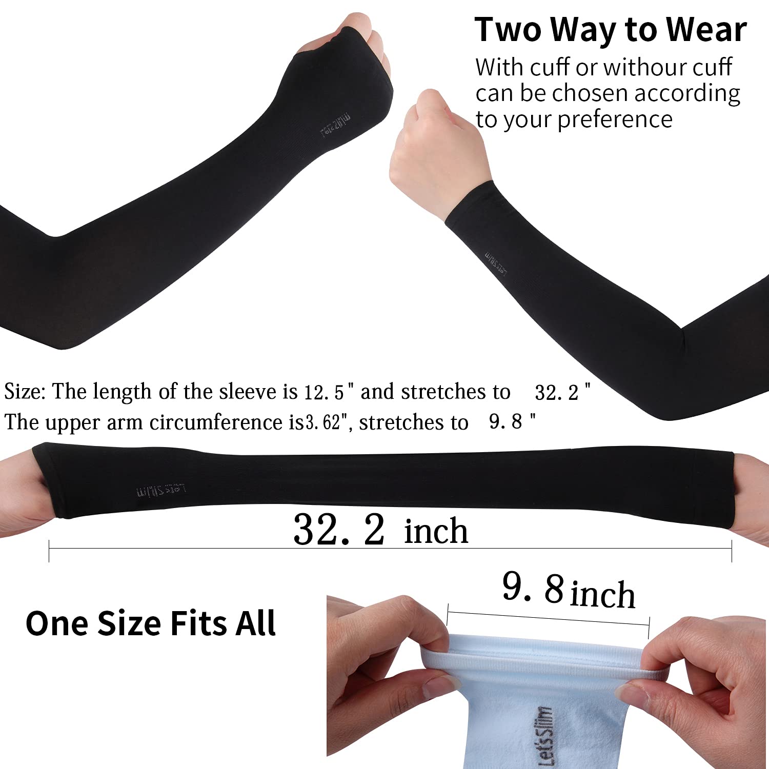 12 Pairs Sun Protection Sleeves UV Cooling Arm Men Women Sports with Thumb Hole for Driving, Golfing, Fishing, Cycling, Hiking, Doing 12 Pairs Sun Protection Sleeves UV Cooling Arm Men Women Sports with Thumb Hole for Driving, Golfing, Fishing, Cycling, Hiking, Doing