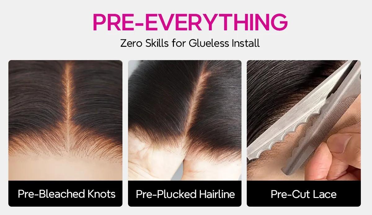 Tinashe C Part Butterfly Layered Cut Loose Wave Pre-plucked C-Side Part with Pre-cut Baby Hair Glueless Wig Pre-cut 6×5 HD Lace Wig Pre-Everything Shoulder Length Human Hair