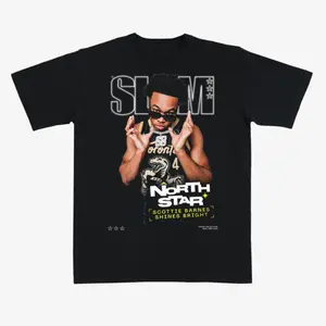 Scottie Barnes “North Star” Basketball T-Shirt – Black Graphic Tee Featuring SLAM Style Toronto Pro Hoops Rising Star Design