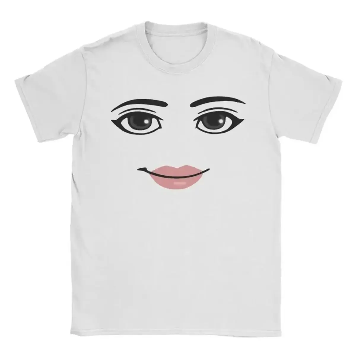 Roblox Classic Face Graphic T-Shirt, Viral Gaming Meme Unisex Oversized Tee