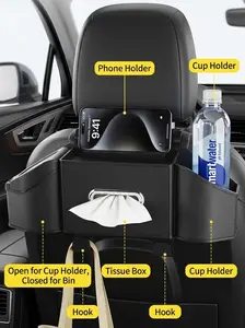 Adjustable Car Seat Organizer - Universal Fit Storage Caddy