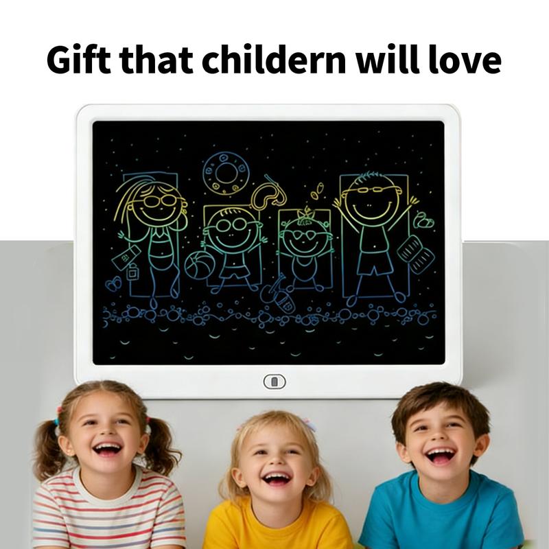 16-inch Oversized Screen Children's LCD Handwriting & Drawing Board One-click Clear Writing Practice Tablet Doodle Board for Kids Ideal Writing & Doodling TikTok Hot Item Fun Educational Tool