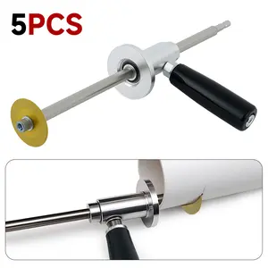 PVC Pipe Cutter, 7" Cutting Depth,with Diamond Cutting Disc & Handle, Suitable for Pipe Diameters from 1-1/2" to 8" Compatible with 1/4" Hex Impact Drivers and Electric Drills