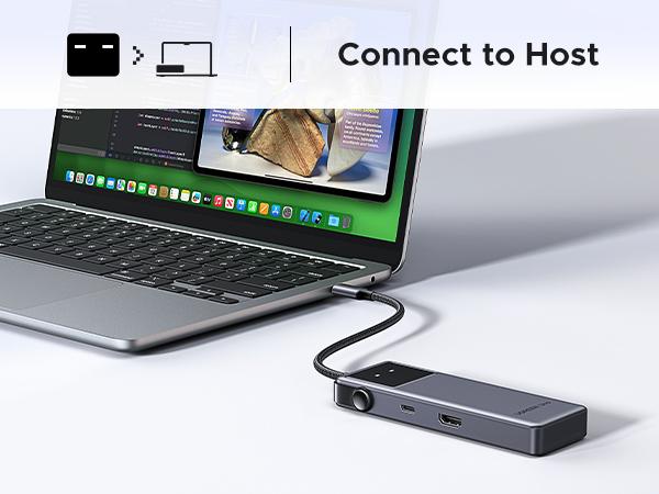 UGREEN Uno USB C Hub 6 in 1 Type C to 4K 60Hz HDMI Adapter 10Gbps Robot Hub With USB A USB C PD100W Fast Charger for Macbook Laptop，TikTokShopBlackFriday ,TikTokShopHolidayHaul