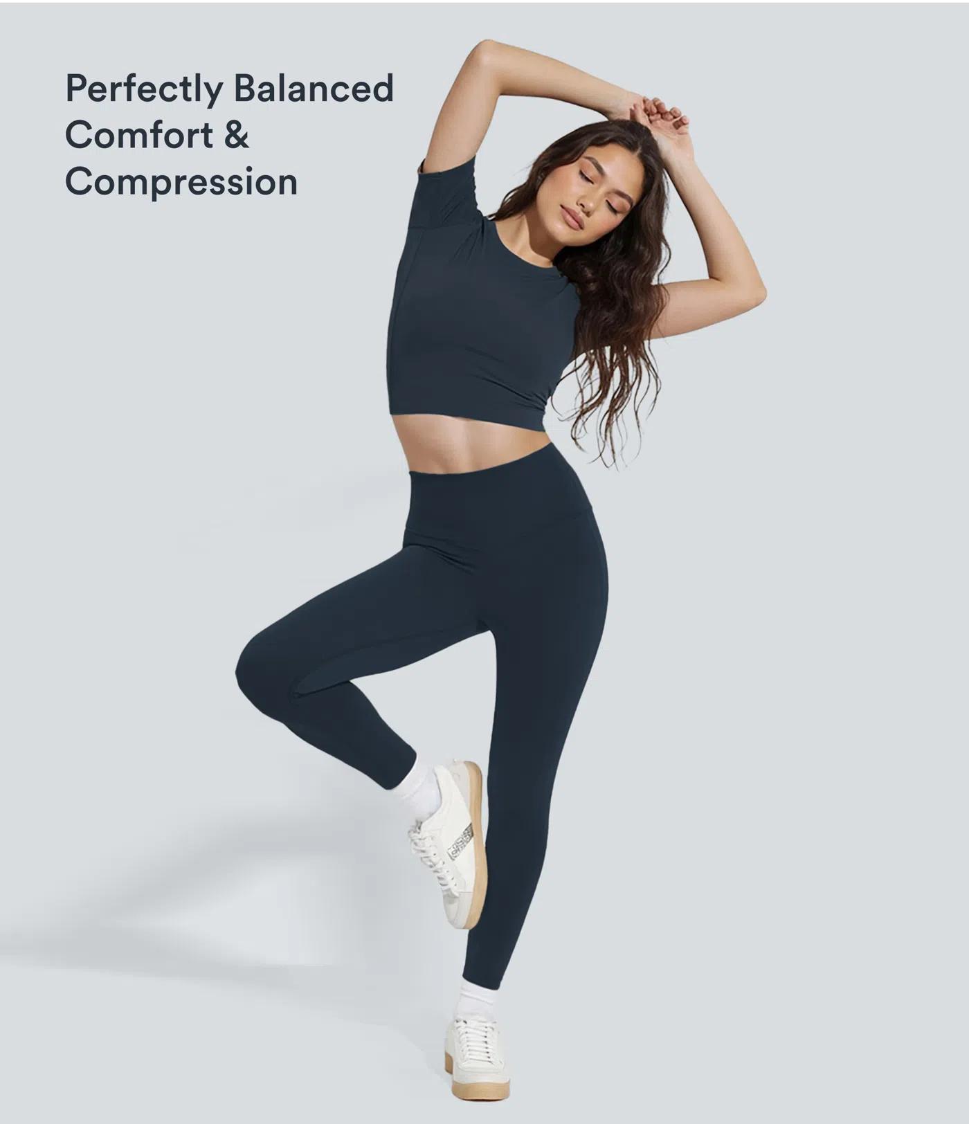 Halara UltraSculpt High Waisted Scrunch Butt Lifting Tummy Control Pocket Shaping Training Leggings