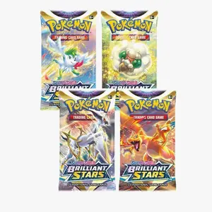 Brilliant Stars Sword & Shield set (Live Rips) Base Booster Pack Collectible Booster Packs