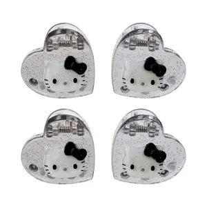 Hello Kitty 4-pc Mini Glitter Hair Clip Set (Silver)