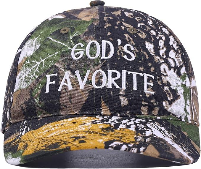 God's Favorite Camo Hat - Jesus Religion Pray Holy Christian | Premium Snapback Hat for Men & Women letter embroidery trucker hat unique design design baseball cap trapper hat new  hard  hats hat sale fan read description mom gift spring autumn season