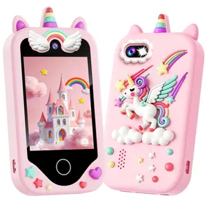 Kids Toy, Kids smart phone toy, dual-camera, Multiple fun games, a variety of cute filters to choose from, Boy/Girl holiday birthday gift preferred!
