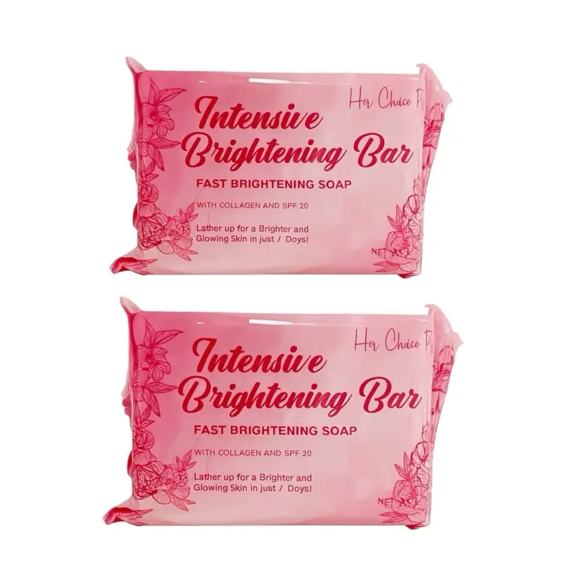 2 Bars Her Choice PH Intensive Glow Bar | Exfoliating AHA/BHA Soap - 120g