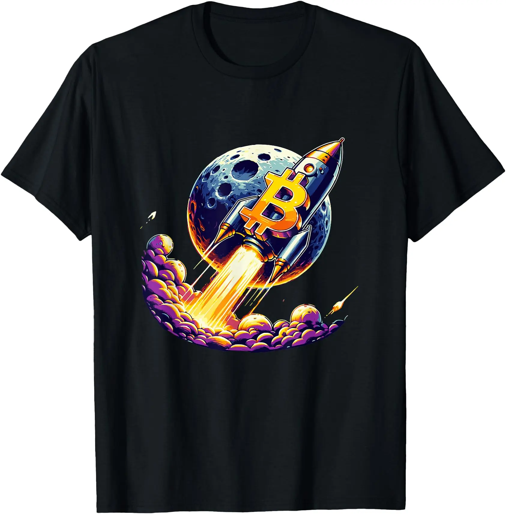 Bitcoin BTC Blockchain digital Currency crypto trader T-Shirt Classic Cotton Top Unisex