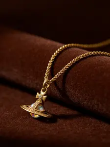 New 2026 Adjustable Orb Necklace – Chain Length 435mm-475mm with Iridescent Orb Pendant