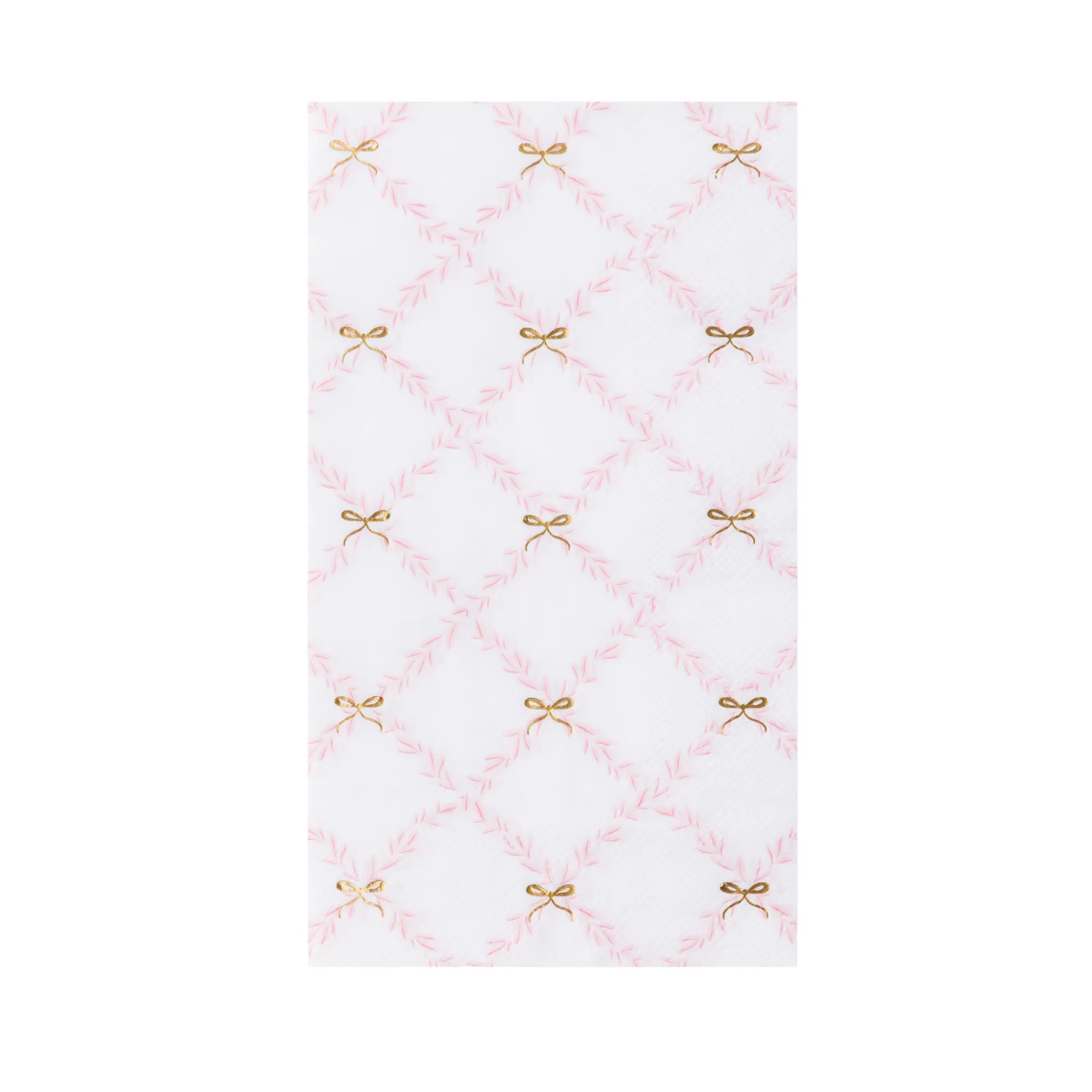 Pink Trellis Bow Napkins