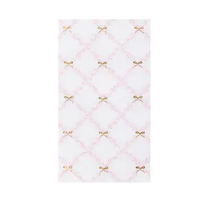 Pink Trellis Bow Napkins