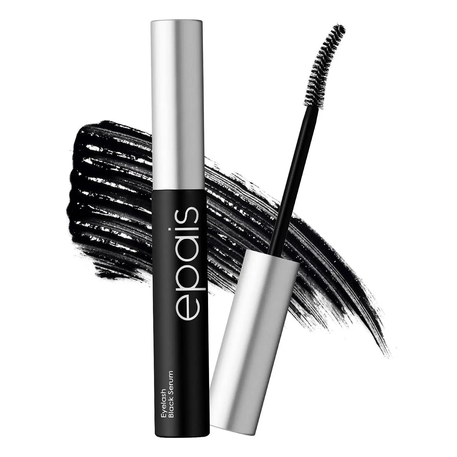 Epais Eyelash Black Tinted Serum, 2-in-1 Lash Growth Enhancer and Tinting Treatment, 7 Peptides and Biotin Formula for Longer Thicker Lashes, Charcoal-Based Black Food Complex, Korean Lash Care
