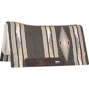 Cashel 3/4" Blanket Top Performance Fleece Saddle Pad- Steel/Tan
