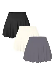 3PACK Seamless Tennis Shorts Skirt For Women