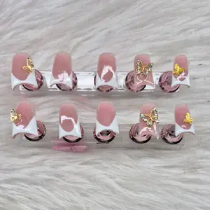 French Butterfly Duck Press On