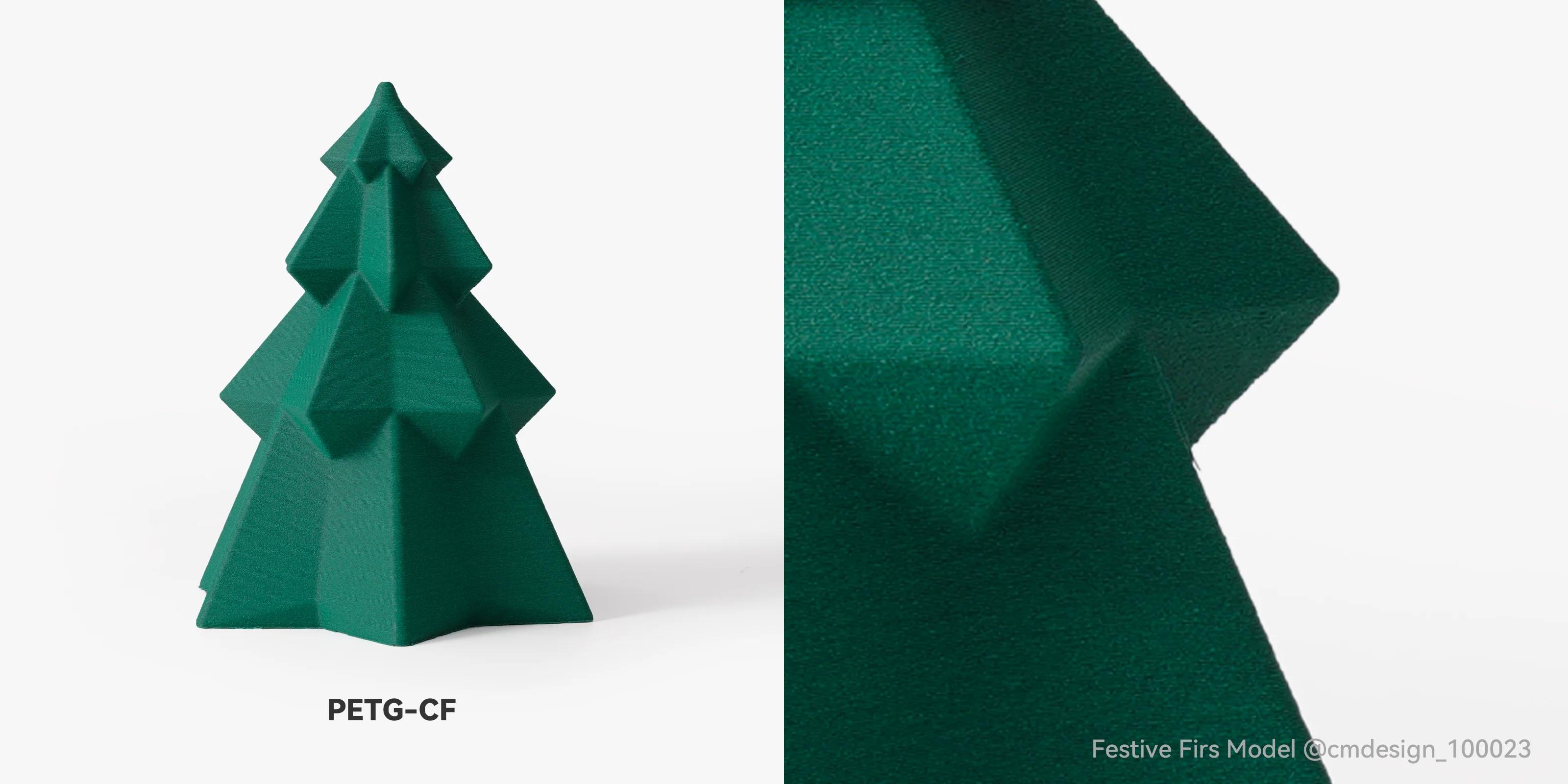 Bambu PETG-CF, 3D Printing Filaments and Materials, Less Clumping and Stringing, Premium Print Surface, Improved Mechanical Properties & High Flexibility