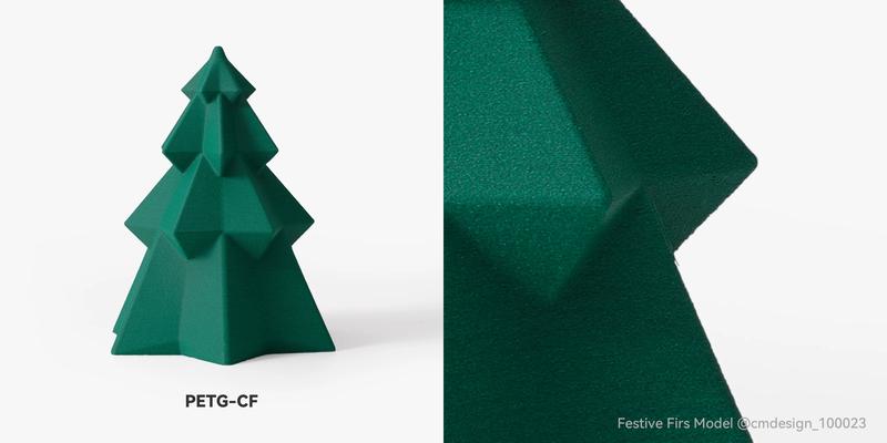 Bambu PETG-CF, 3D Printing Filaments and Materials, Less Clumping and Stringing, Premium Print Surface, Improved Mechanical Properties & High Flexibility