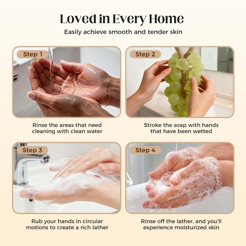 Grape Soap,Valentine's Day Gift, Handmade DIY Grapes Cluster Shaped Soaps, Grape Soap on a Rope,Decorative Soaps Bars,Exquisite Home Decor and Gift Choice for Fresh Air and Washing Hands