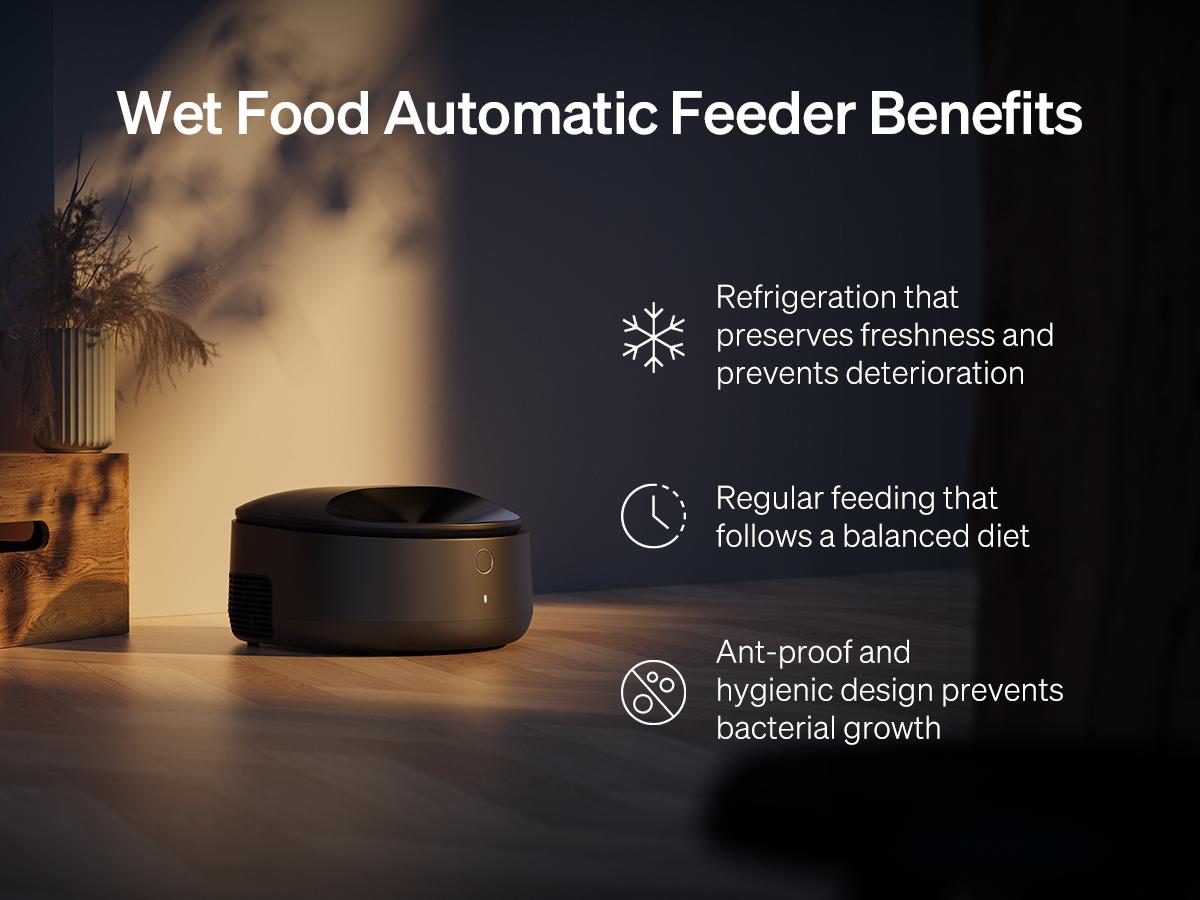 PETLIBRO Automatic Cat Feeder, Refrigerated wet food dispenser with WiFi control, 3 days freshness, 3 timed meals,  quick cooling Feeding