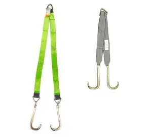 V-Bridle Strap w/ J Hooks Towing Winch Pull