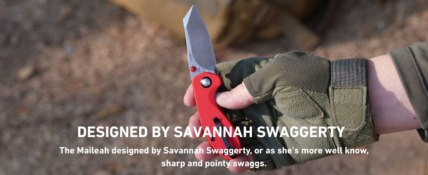 CJRB Maileah Pocket Knife with 2.39” AR-RPM9 Steel, G10 Handle, Ideal for Outdoor Tool Knife, FathersDayGift, Survival Tools, and Self-Defense for Women