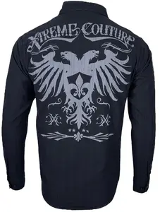 Xtreme Couture by Affliction Men's Button Down Shirt Rain Cotton Menswear