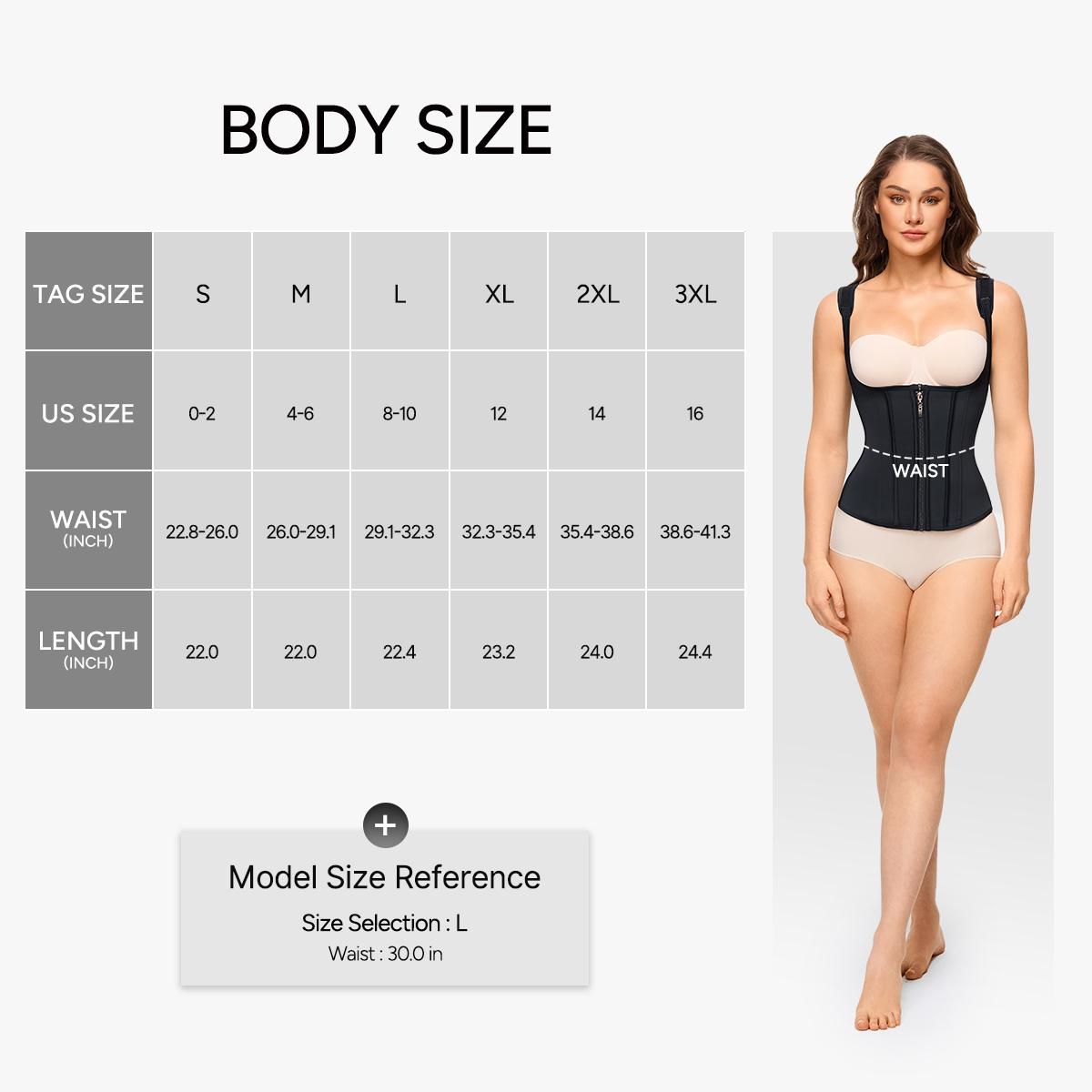 Nebility Women's Shapewear Waist Trainer Belt with 6 Steel Frame for Firm Compression & Bust Support Adjustable Straps Tummy Control Postpartum Body Shaper