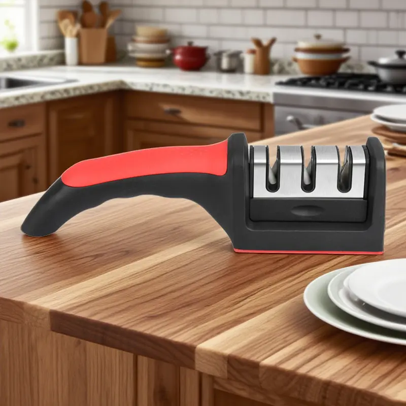3-stage Professional Sharpening Tool, High Precision Sharpening Stone, Diamond and Ceramic Sharpening Stone with Anti Slip Handle, Easy To Use, Fast Sharpening, Long-lasting Performance,Suitable for Father's Day give a gift