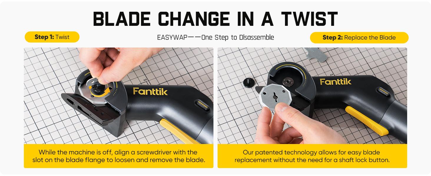 Fanttik R200 Pro BowGuide Electric Cardboard Cutter, Cordless Scissors with LED Display, 2-Speed Adjustable, Rechargeable Powerful Rotary Box Cutter with 2 Blades for Fabric, Carpet, Leather, Cardboard