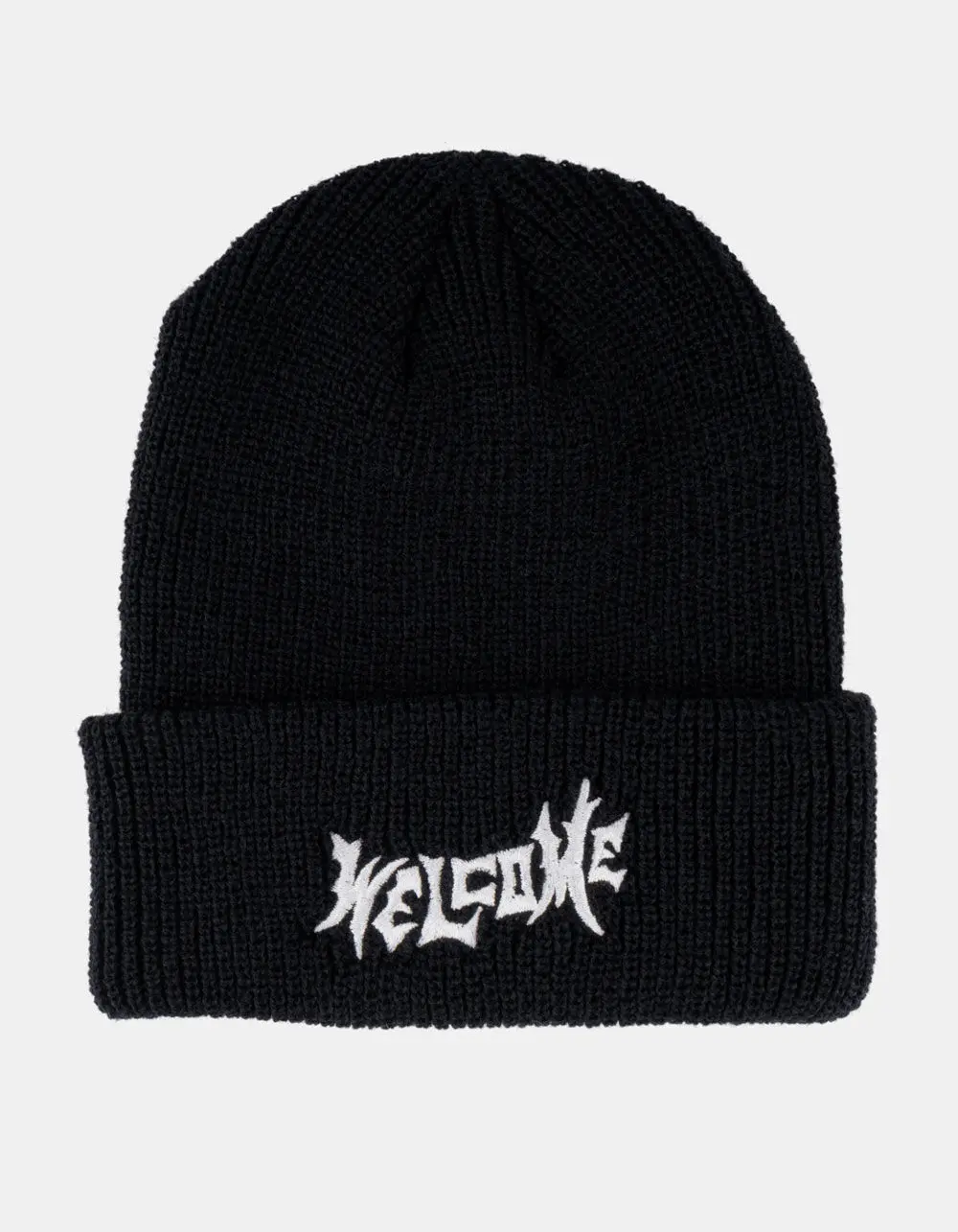 WELCOME SKATEBOARDS  Mens Vamp Beanie, Black