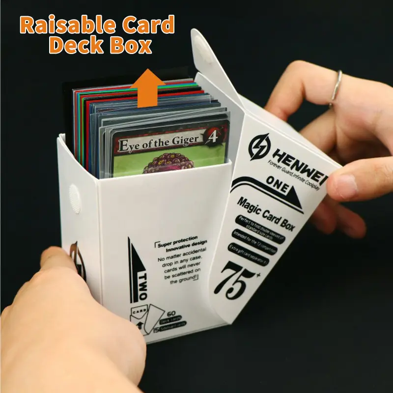 Auto Lifting Trading Card Deck Box, Universal for Pokemon TCG MTG