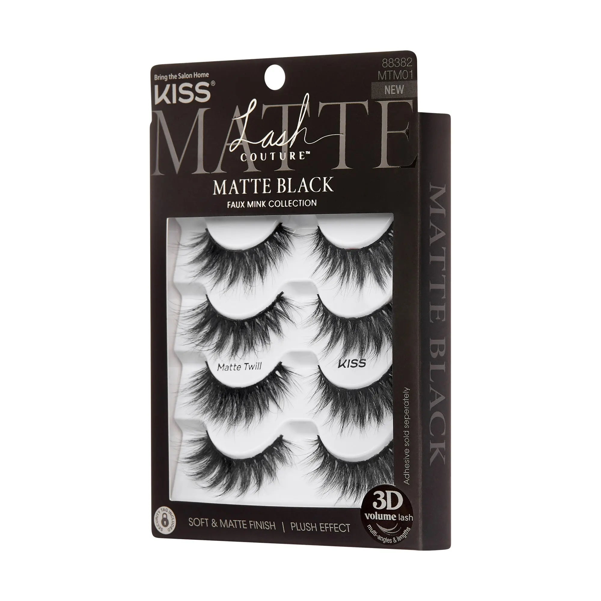 Kiss Lash Couture Matte Black Multipack - Matte Twill