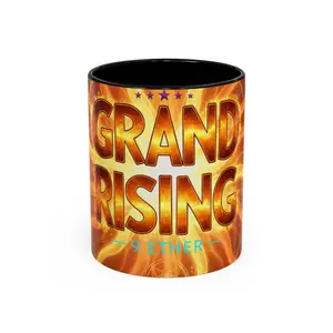 Grand Rising Coffee Mug — Vibrant Sunrise Spiritual Inspirational Ceramic Mug