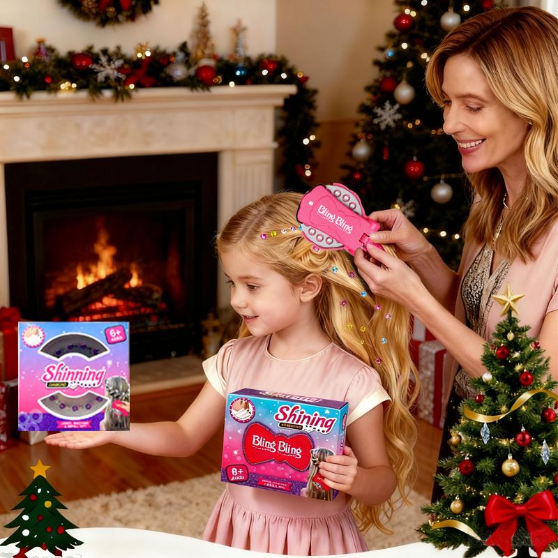 Bling Bling Glitter Gemstone Refills Pack, Accessories of Hair Gem Stamper, 180 PCS Sparkling Rhinestones , Hair Jewels Hair Machine Stamp Gems,Hair Diamonds Stapler accessories