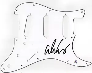 Alice Cooper Authentic Autographed Stratocaster Pickguard