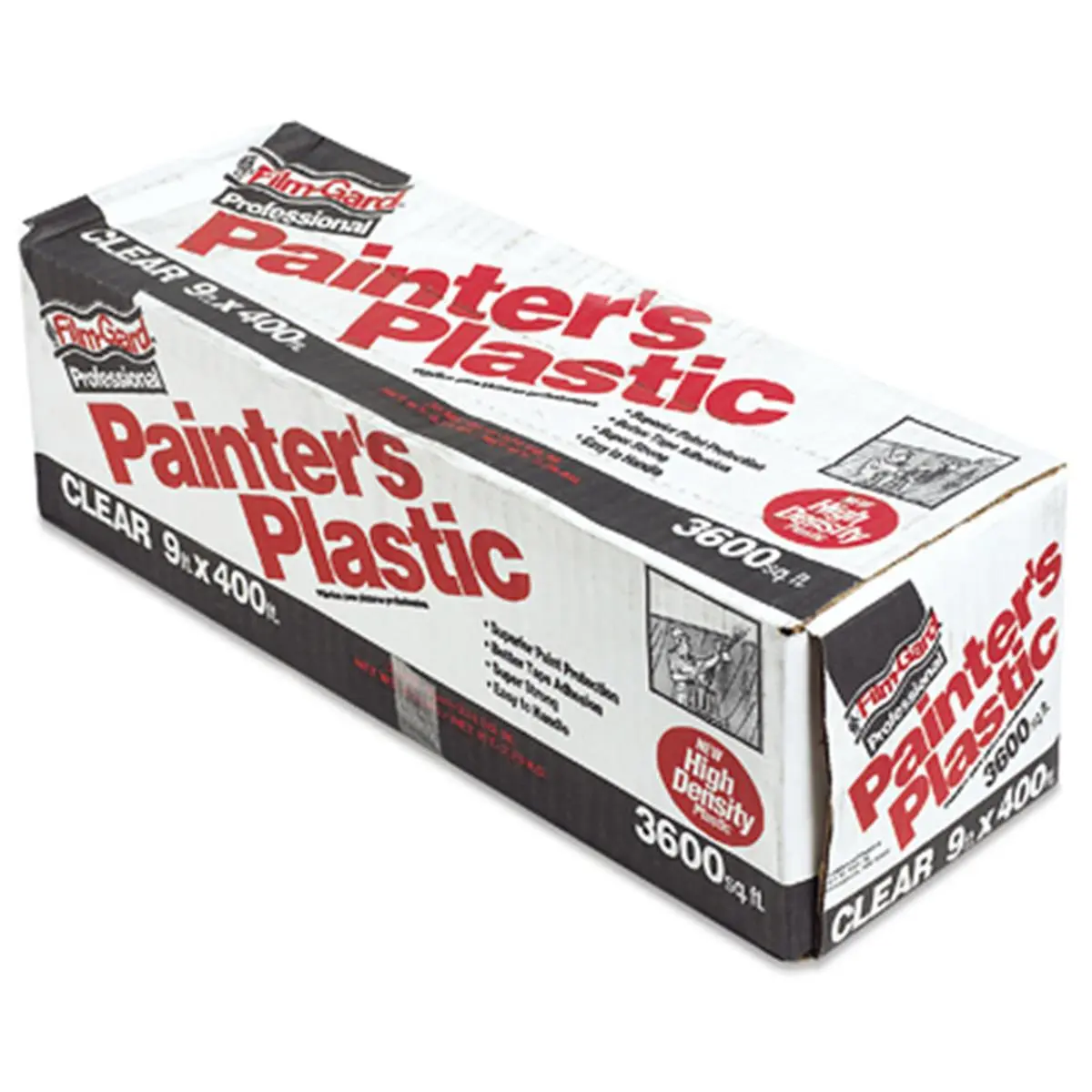 Berry Plastics 626260 9 x 400 ft. 0.35 Mil, High Density Professional Painters Plastic Film
