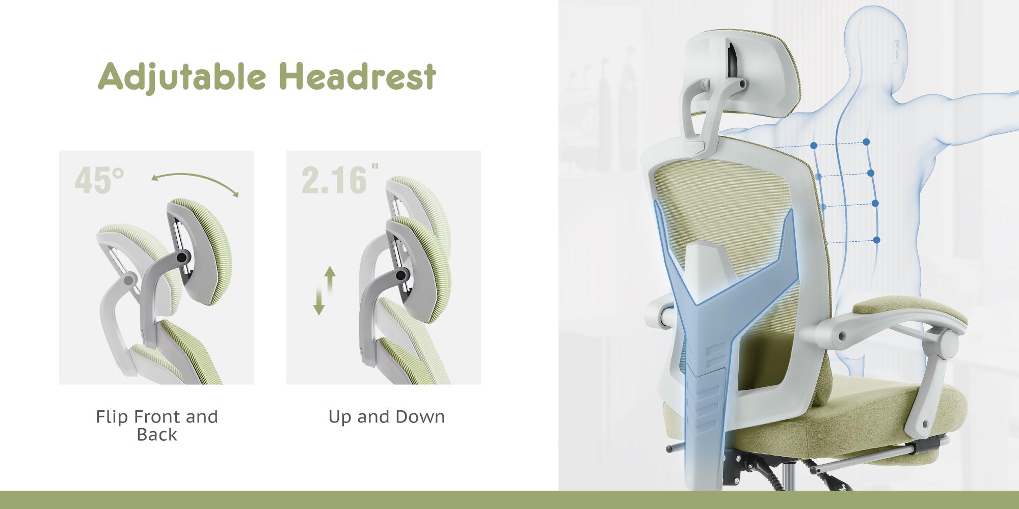 Furnest Armchairs Office Computer Desk Chair, Ergonomic High-Back Mesh Rolling Work Swivel Chairs with Wheels, Comfy Arms for Home and Work