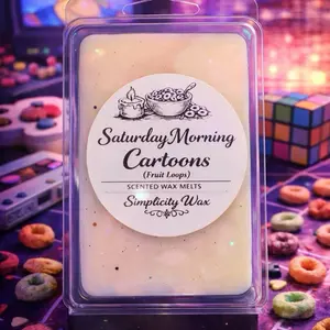 Saturday Morning Cartoons (Fruit Loop) Scented Soy Wax Melts For Wax Warmer Aroma Bowl Candle Decor Fragrance Room Light Tealight Ornaments Freshener Perfume Decoration cereal candle