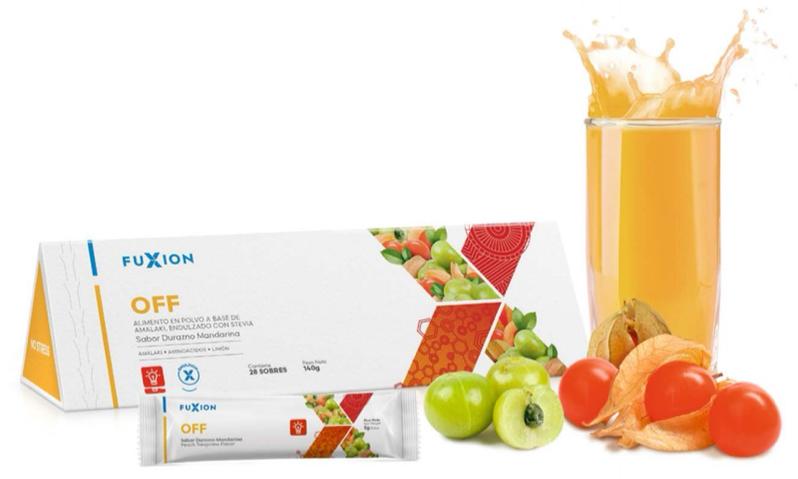 OFF/NOESTRESS FuXion Drink Juice Fruit Juice for Energy and Energy Boost Beverage 28 Sobre 140g