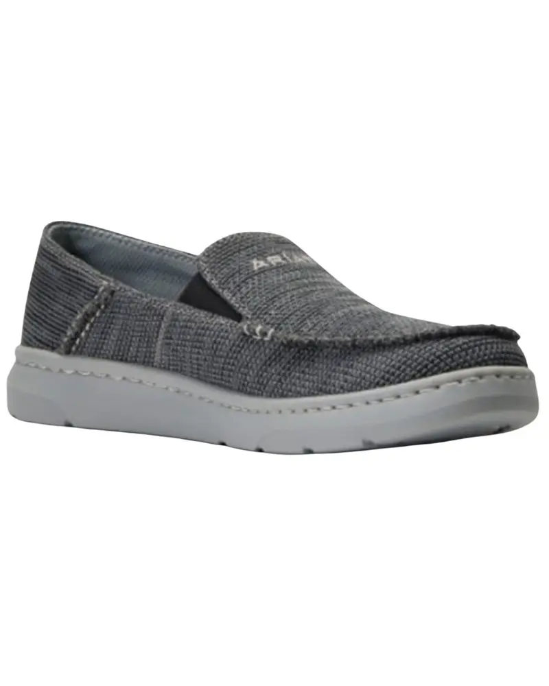 Ariat Men's Heather Charcoal 360 Canvas Slip-On Casual Shoe Moc Toe - 10040413