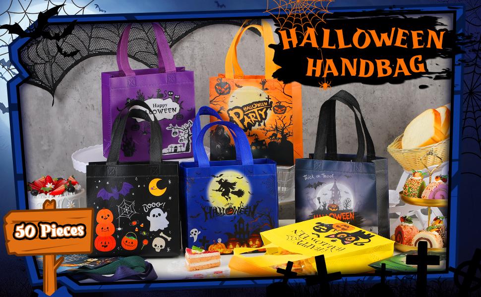 30 Pcs Halloween Candy Bags Non Woven Gift Bags with Handle Trick or Treat Bags with Ghost Vampire Zombie Bat Black Cat Patterns,Snack Goodie Bags for Students Adults,Halloween Birthday Party Favor Supplies 30 Pcs Halloween Candy Bags Non Woven Gift Bags with Handle Trick or Treat Bags with Ghost Vampire Zombie Bat Black Cat Patterns,Snack Goodie Bags for Students Adults,Halloween Birthday Party Favor Supplies